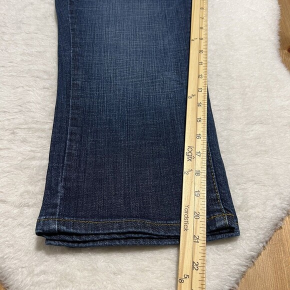 Old Navy Womens Maternity Blue Denim Capri Pants Stretch Low Rise Size Medium - Picture 11 of 11